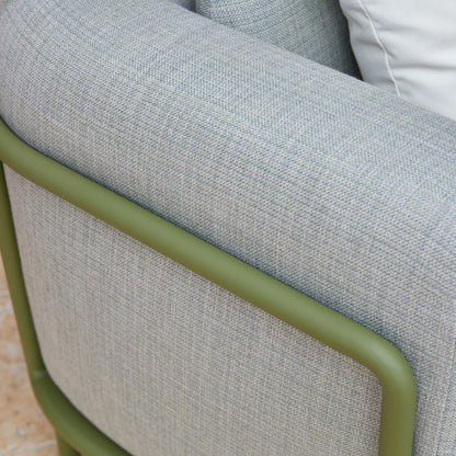 Kingland Outdoor Aluminium Armchair in Green