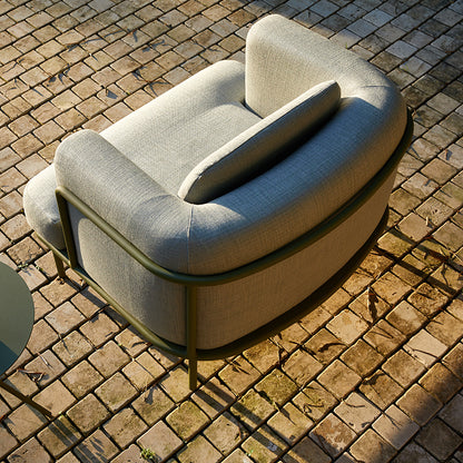 Kingland Outdoor Aluminium Armchair in Green