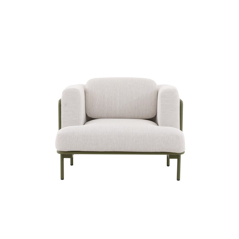 Kingland Outdoor Aluminium Armchair in Green