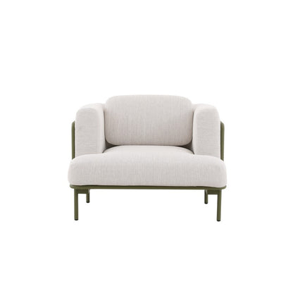 Kingland Outdoor Aluminium Armchair in Green