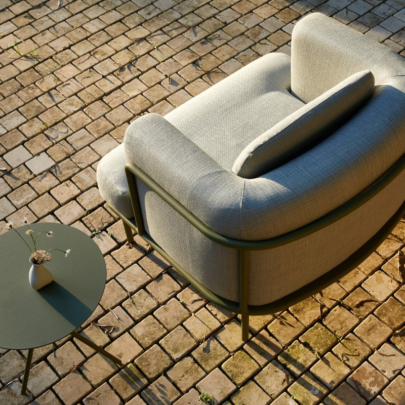 Kingland Outdoor Aluminium Armchair in Green