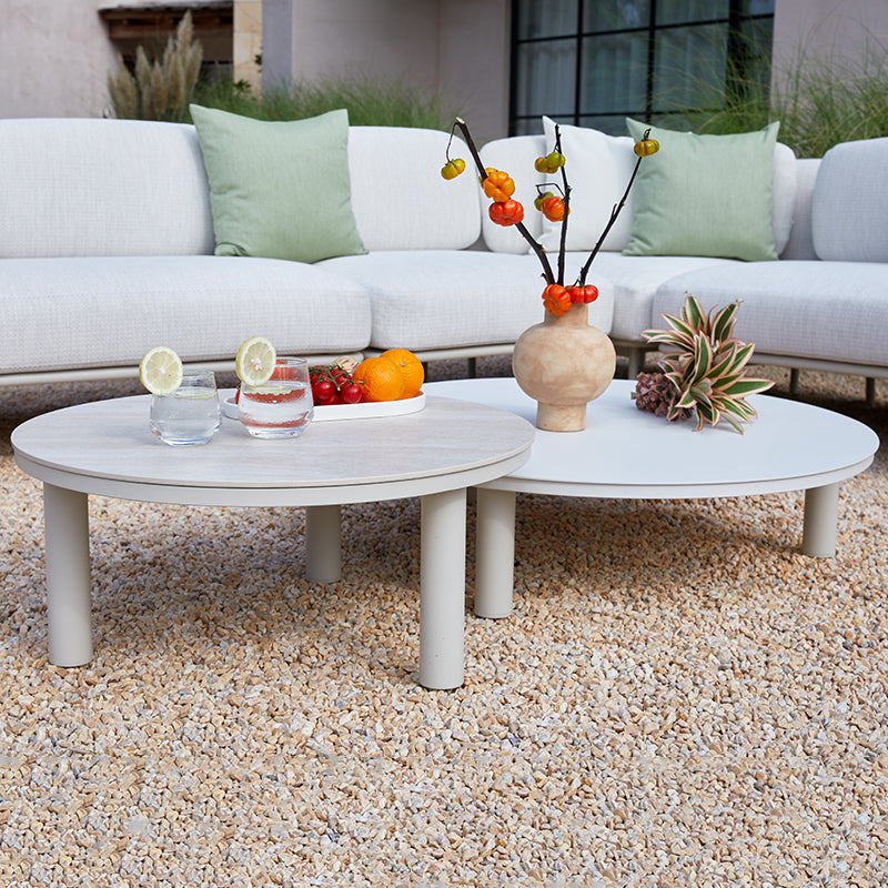 Kingland 7 Seater Outdoor Aluminium Lounge in Beige