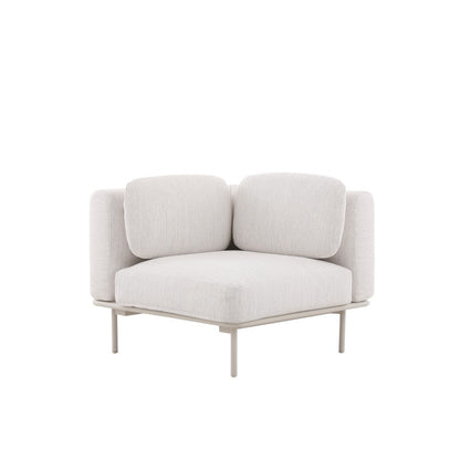 Kingland 7 Seater Outdoor Aluminium Lounge in Beige