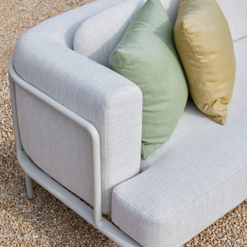 Kingland 7 Seater Outdoor Aluminium Lounge in Beige