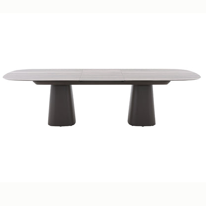 La Tour Outdoor Ceramic Extension Dining Table 220/280cm in Brown