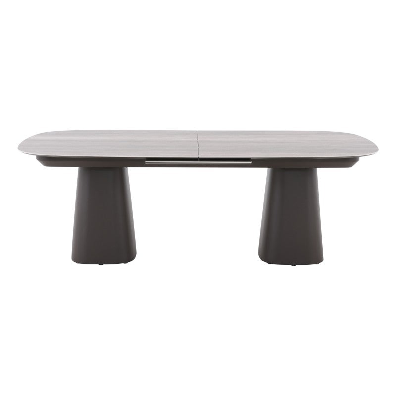 La Tour Outdoor Ceramic Extension Dining Table 220/280cm in Brown