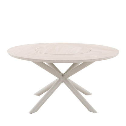 Loop Outdoor Ceramic Dining Table 148 cm in Beige