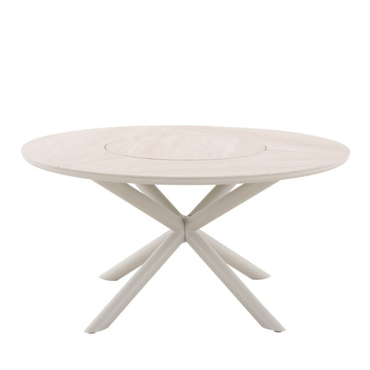 Loop Outdoor Ceramic Dining Table 148 cm in Beige