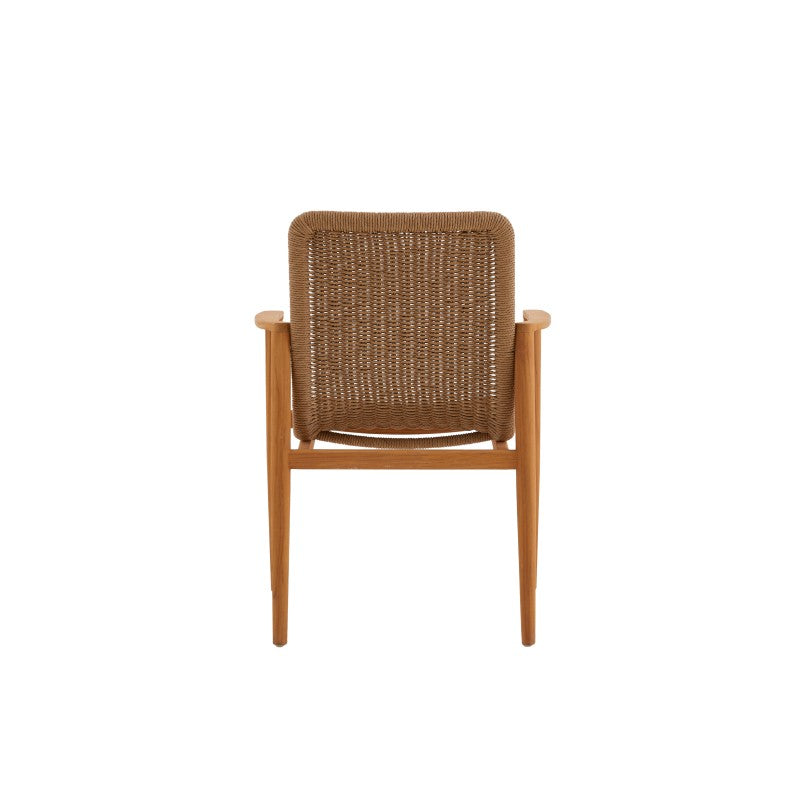 Marine Outdoor Full Teak Dining Table 240 cm with 6 Teak Chairs