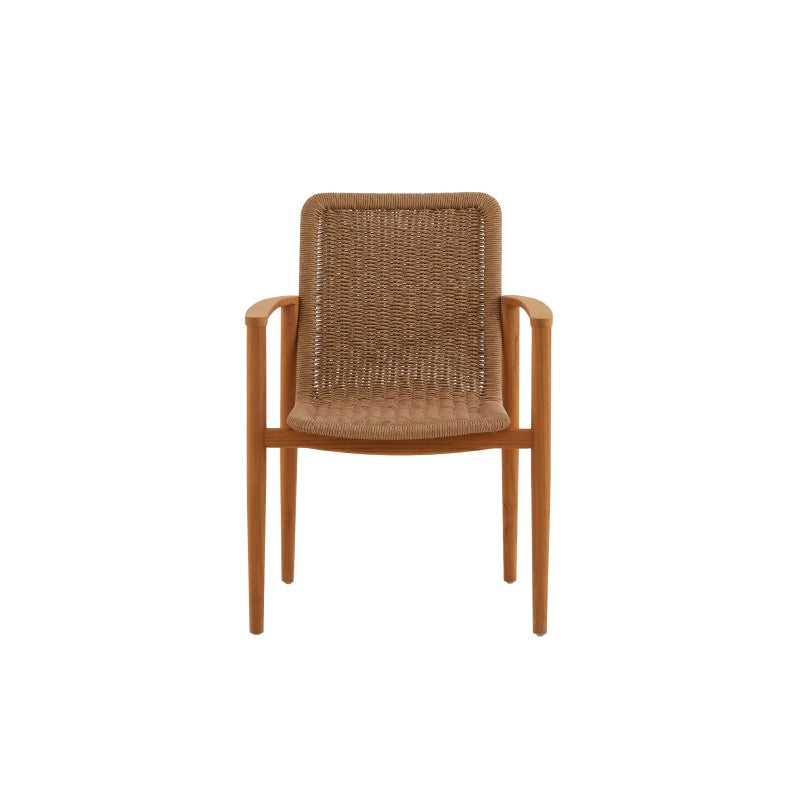 Marine Outdoor Full Teak Dining Table 240 cm with 6 Teak Chairs