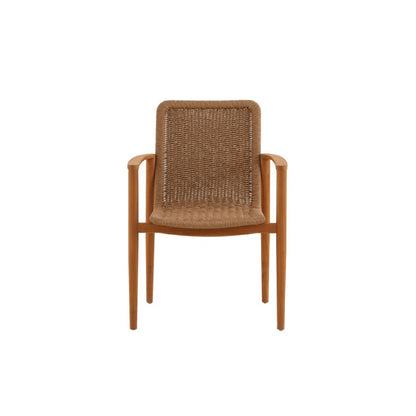 Marine Outdoor Full Teak Dining Table 240 cm with 6 Teak Chairs