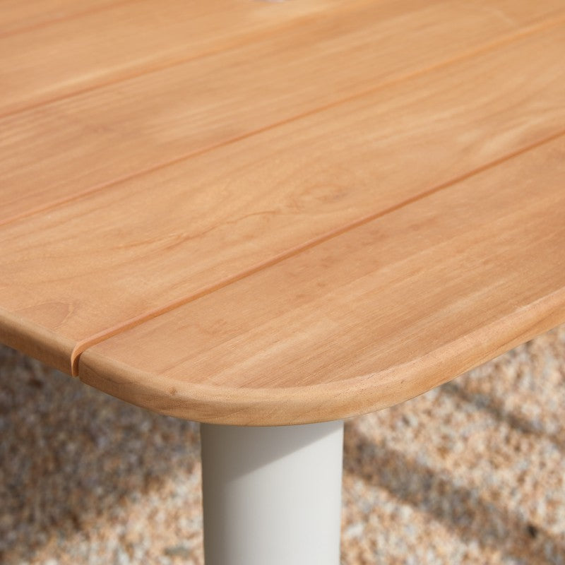 Marine Outdoor Teak Dining Table 240 cm with 6 Chairs