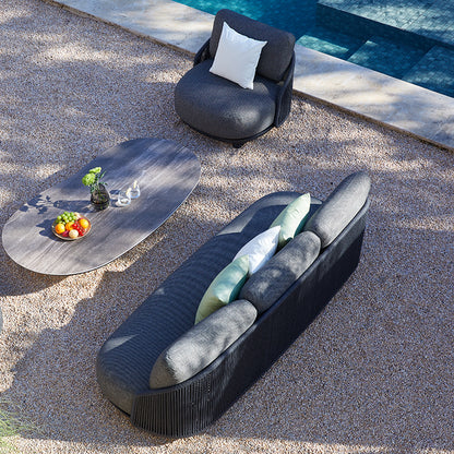 Orbit 5 Seater Outdoor Rope Lounge in Charcoal