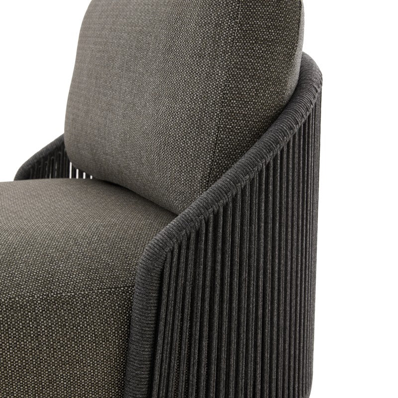 Orbit 5 Seater Outdoor Rope Lounge in Charcoal