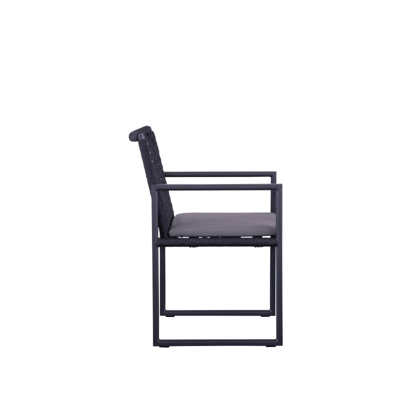 Sunrise Outdoor Rope Dining Chair with Arm with Cushion