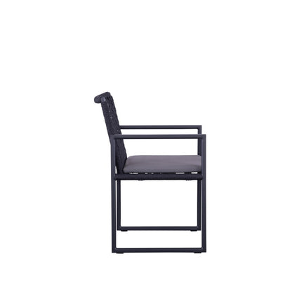 Sunrise Outdoor Rope Dining Chair with Arm with Cushion