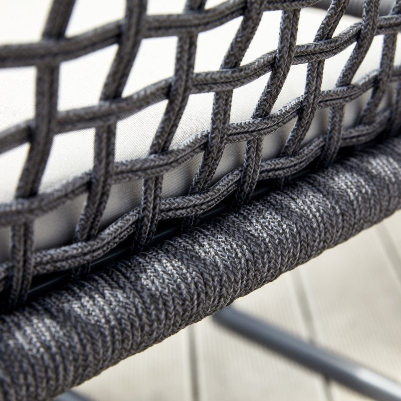 Sunrise Outdoor Rope Dining Chair with Arm with Cushion