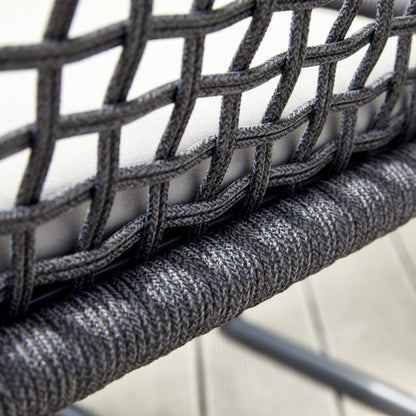 Sunrise Outdoor Rope Dining Chair with Arm with Cushion