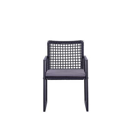 Sunrise Outdoor Rope Dining Chair with Arm with Cushion