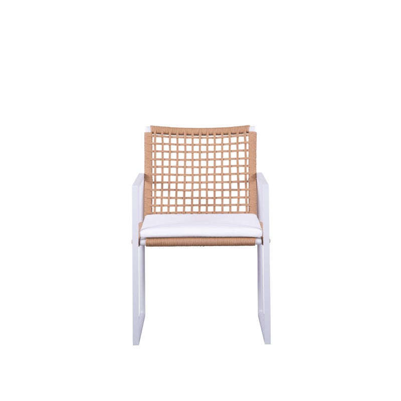 Sunrise Outdoor Rope Dining Chair with Arm with Cushion