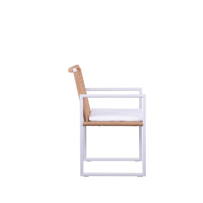 Sunrise Outdoor Rope Dining Chair with Arm with Cushion