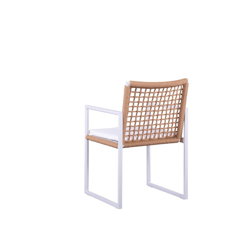 Sunrise Outdoor Rope Dining Chair with Arm with Cushion