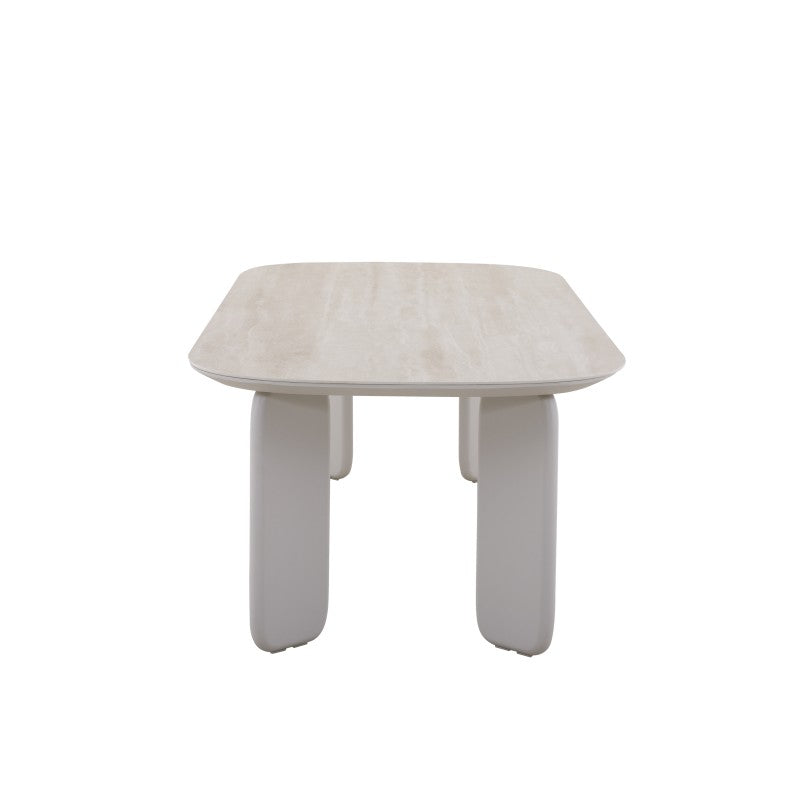 Vento Outdoor Aluminium Dining Table 250 cm with 6 Chairs
