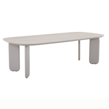 Sunrise Outdoor Full Teak Dining Table 240 cm with 6 Teak Chairs
